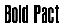 Bold Pact font